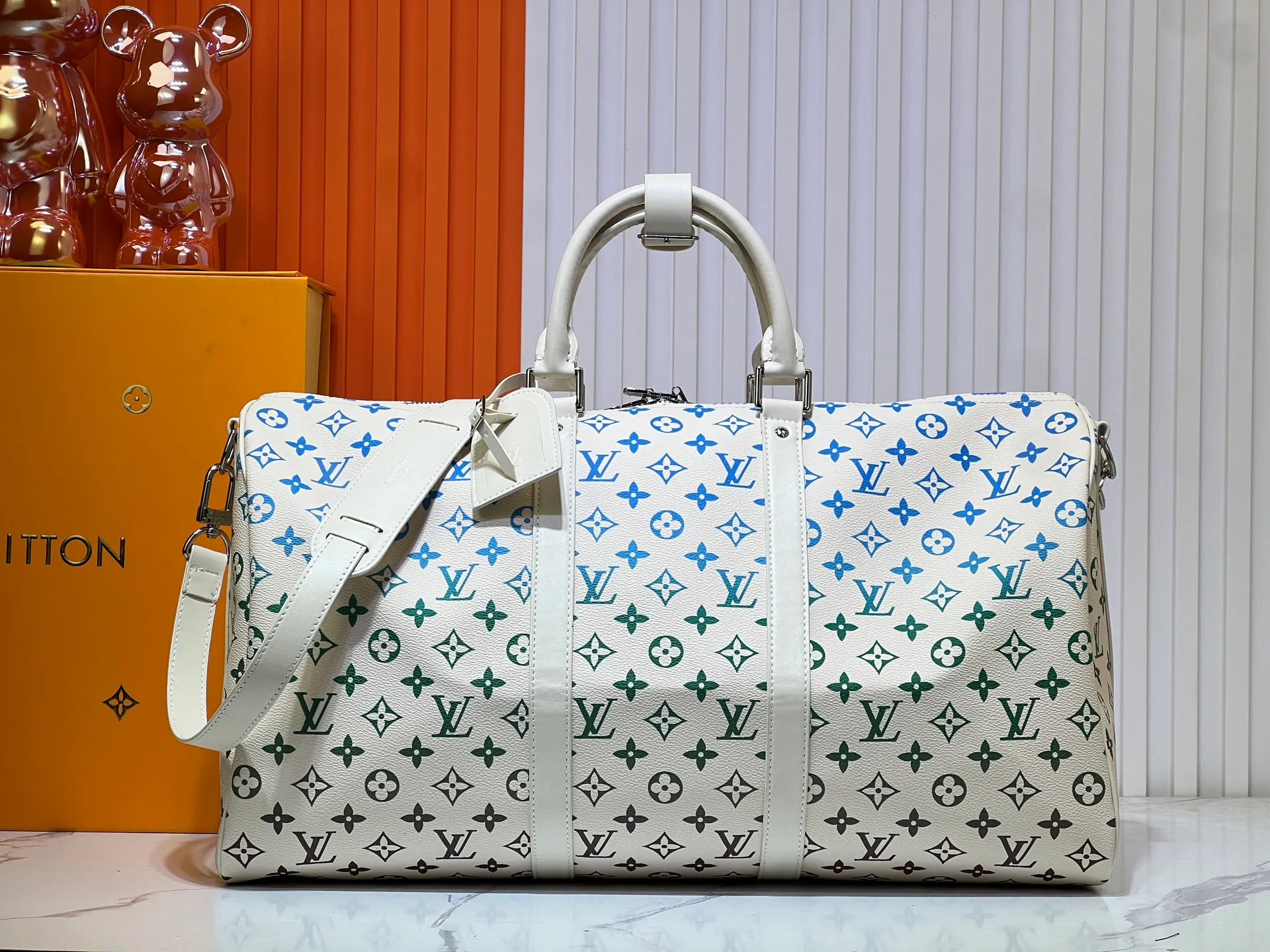 Batch 420💰New arrival M13745 41416 Gradient three-color series LV2025 spring and summer and Takashi Murakami joint model Fashion is a cycle to celebrate the 20th anniversary of the joint brand Size: 50.0X29.0X23.0cm