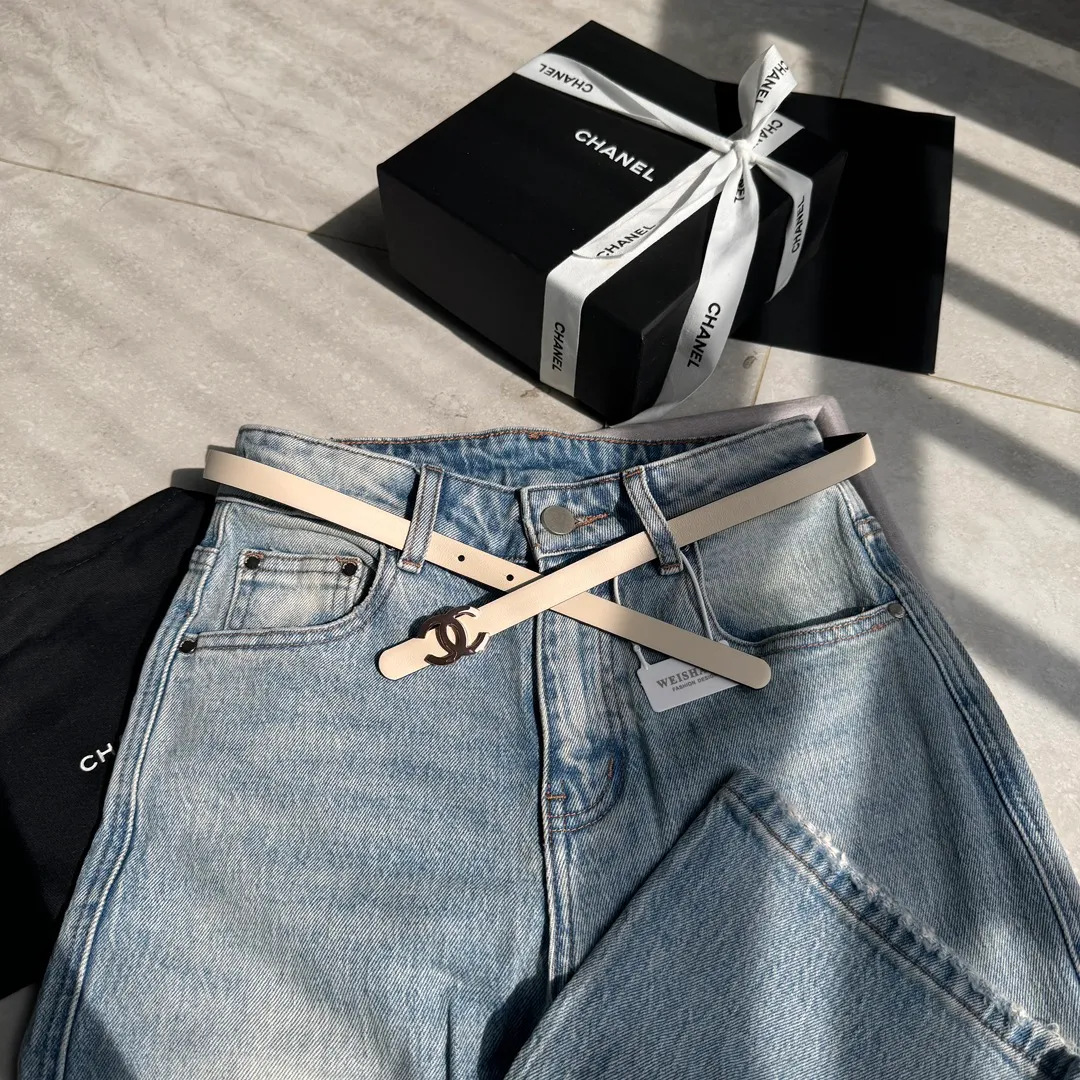 💰440💰Full package💰 💍Purchase-grade Chanel belt⚡️🌹Width 1.5cm, double-sided first-layer imported cowhide⚡️🌹Length: 75-100 Euro, copper five-button original mold opening and customization