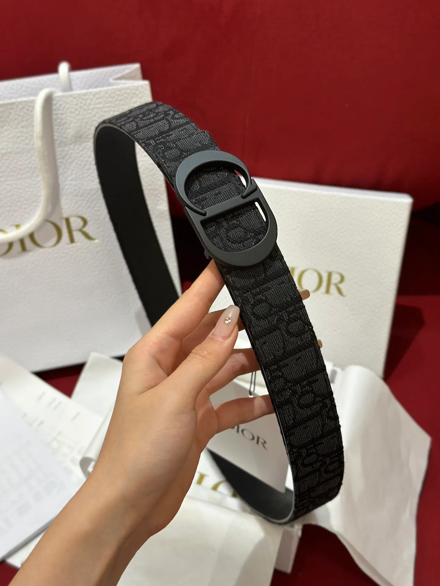 💰460💰Full package💰 💍Purchase-grade Dior imported calfskin soft belt C. D classic logo metal buckle new design buckle calfskin soft belt 3.5cm boutique