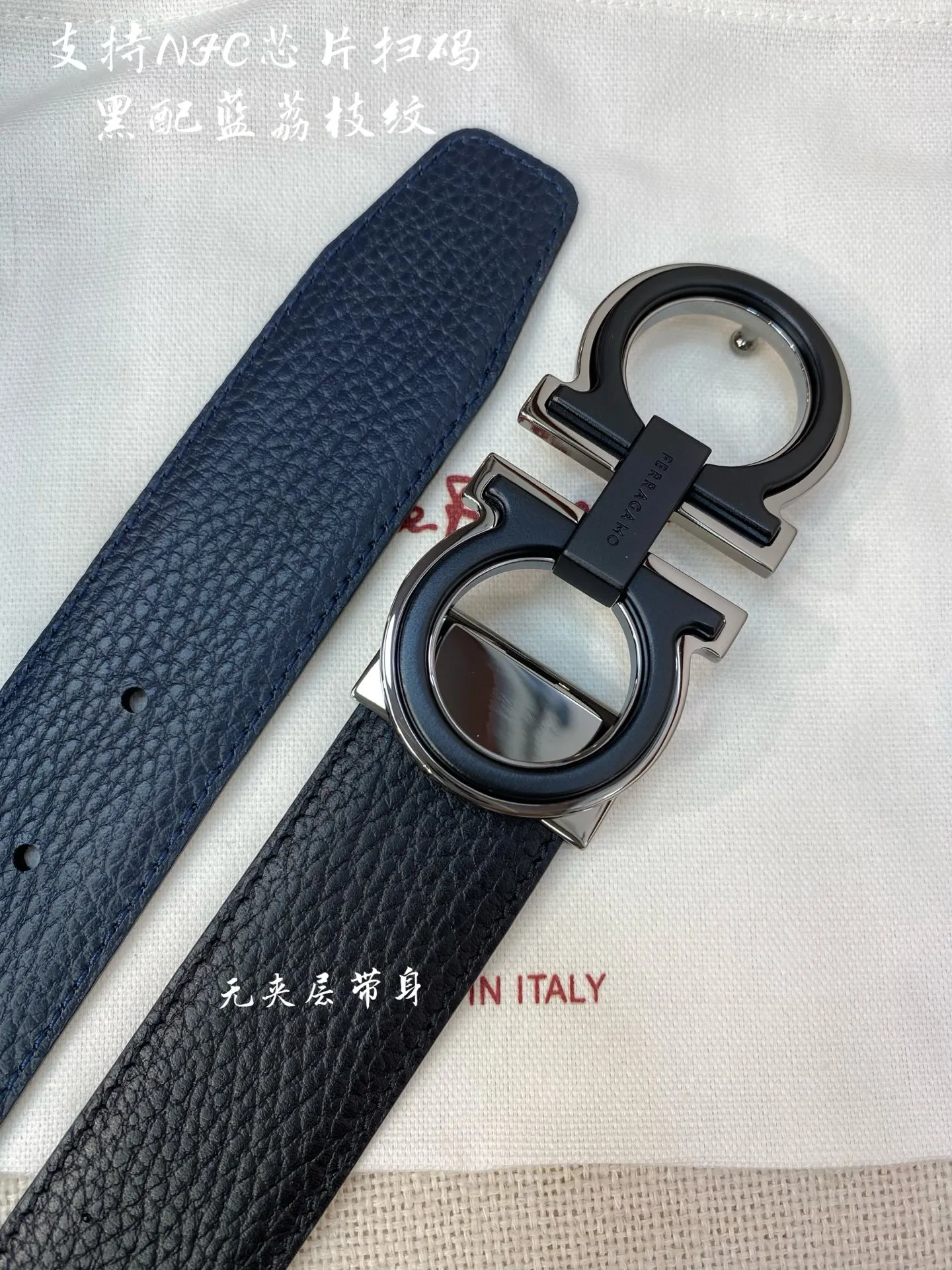 💰460💰Full package💰 💍Purchase-grade Ferragamo⚡️NFC chip scan model⚡️Authentic size 3.5cm Italian original leather⚡️