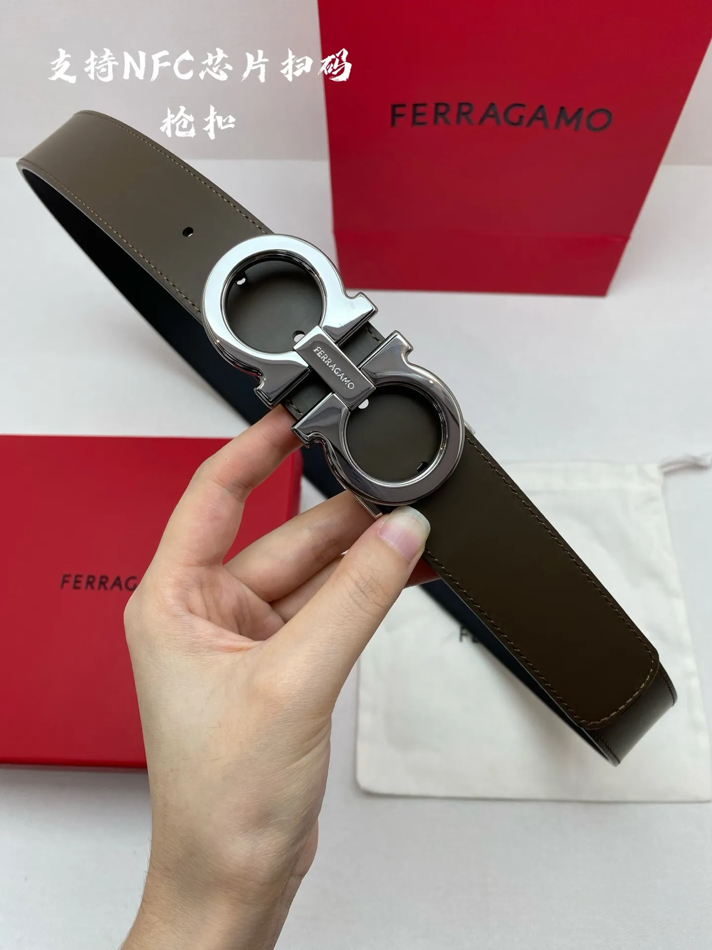 💰440💰Full package💰 💍Purchasing agent Ferragamo⚡️🌹NFC-F3.5cm advanced customized men’s belt, double-sided imported cowhide, you can choose and match it by yourself. Real materials, very textured, fashionable and classic without losing style, can be cut by yourself