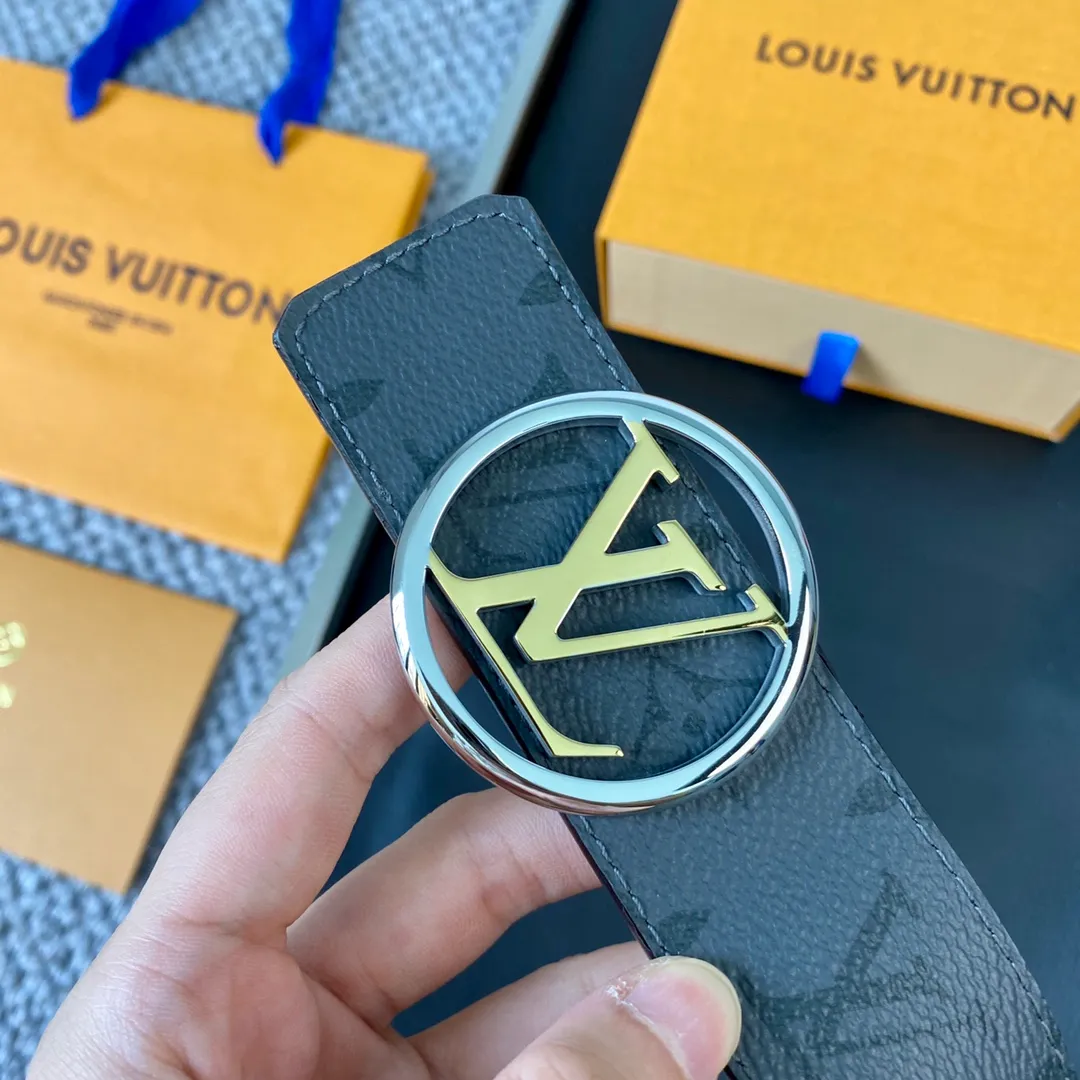 💰480💰Full package💰 💍Purchase level LV new early spring product, high quality, width 3.8cm, double-sided, new modern and fashionable canvas set off original calfskin bottom, with classic and exquisite buckle design