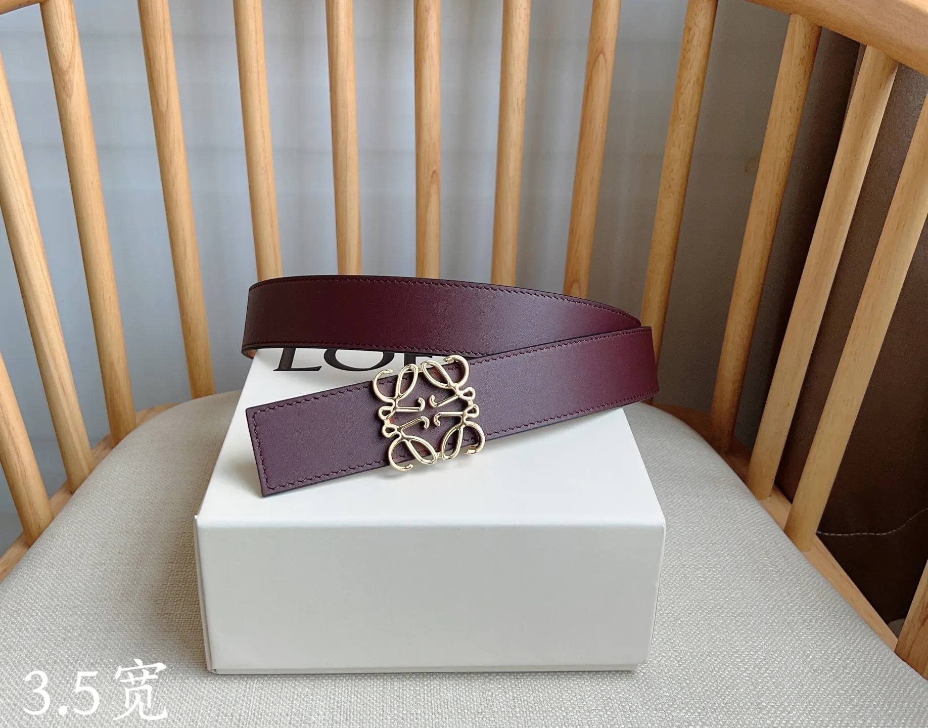 💰460💰Full package💰 💍Purchasing-grade LOEWE⚡️🌹The latest belt of the same style at the counter⚡️🌹Smooth cow leather double-sided belt equipped with Anagram pin buckle five-hole adjustment Excellent craftsmanship Personalized shape Exquisite material⚡️🌹Width: 3.5cm