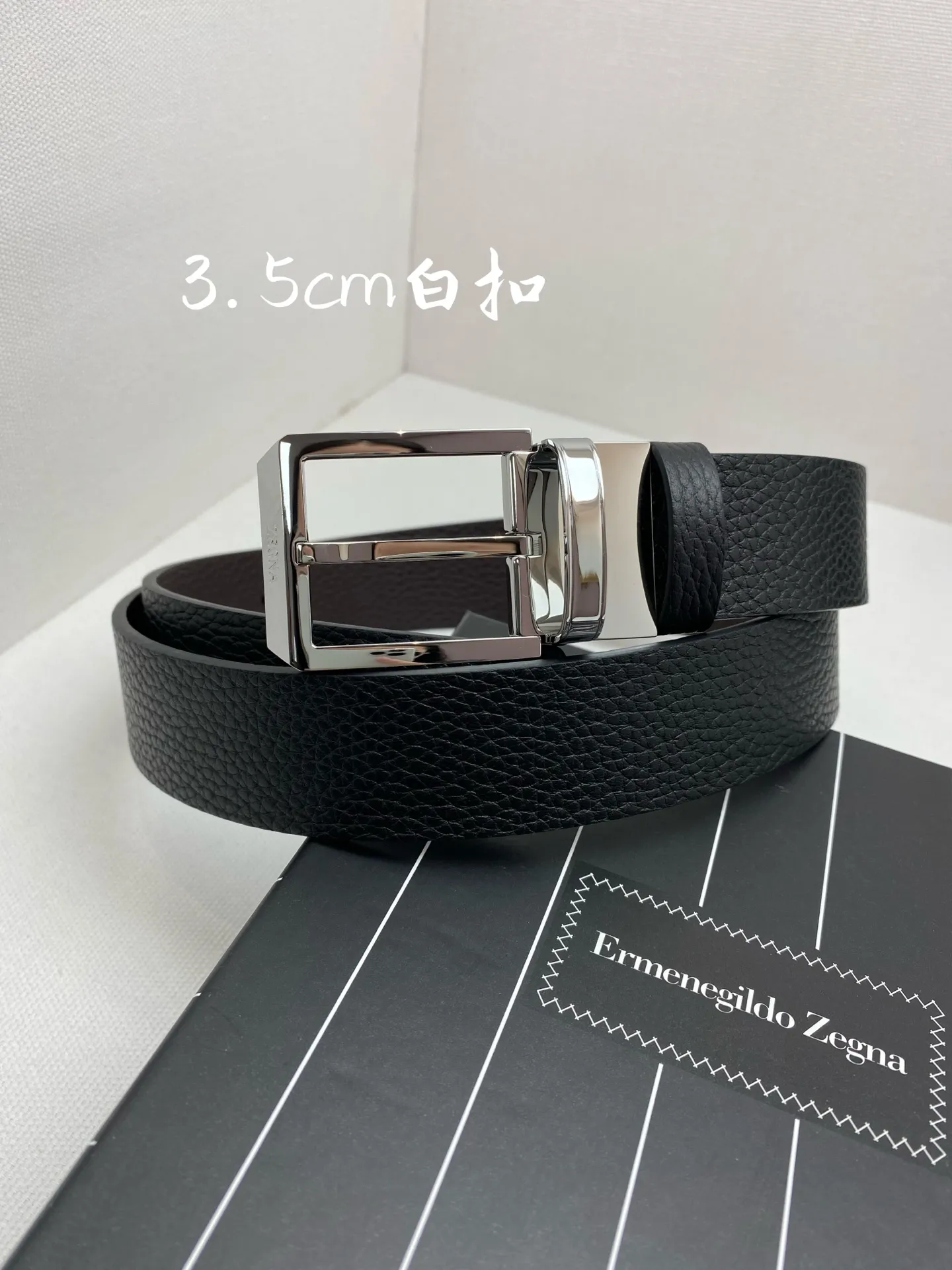 💰440💰Full package💰 💍Purchasing agent Zegna⚡️🌹Men's belt - width 35MM 316 quality buckle Seikoly crafted imported calfskin Unique design process Soft to the touch Can be cut