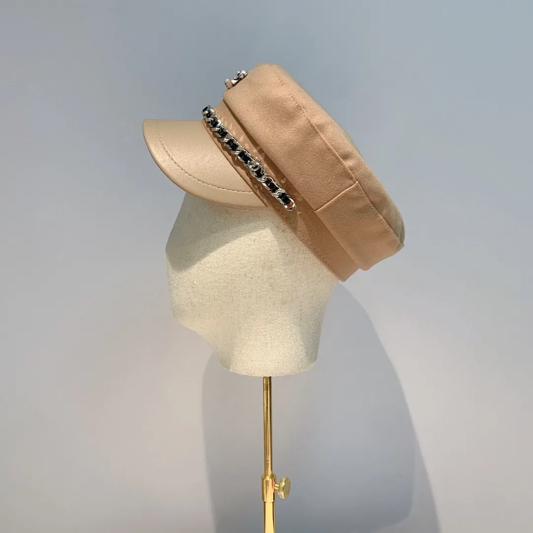 Running volume 50 Chanel Chanel 2021 new autumn duck bill military cap, wool 🦙 fabric, super correct design, a must-have for autumn and winter, running volume 3 colors, head circumference about 57cm