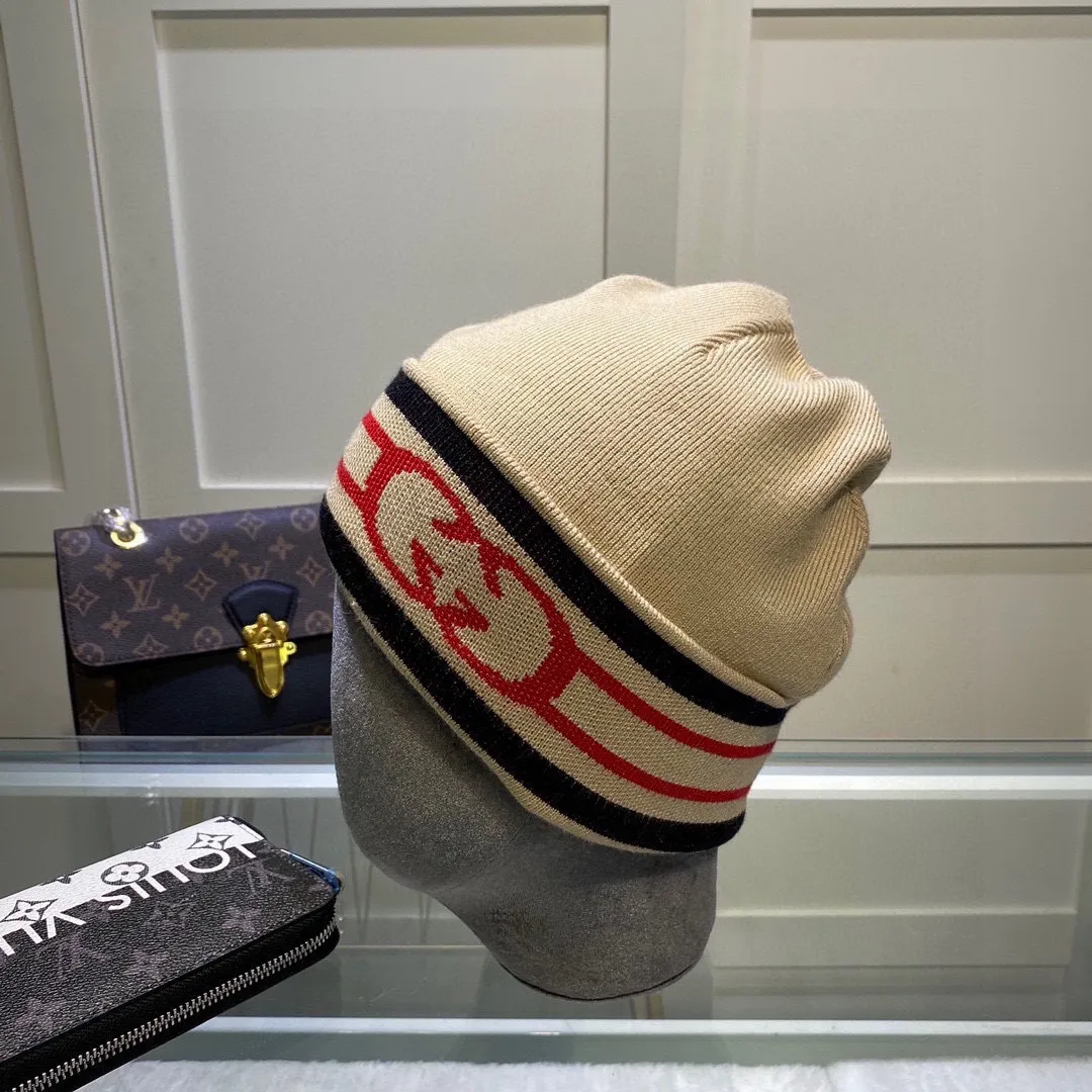 P50 with dust bag GUCCI Gucci original single hat official website new hairband decorative knitted hat, love][love] wool cashmere double-layer hat😱😘warm and fashionable, simple and elegant, more fashionable and high-end!