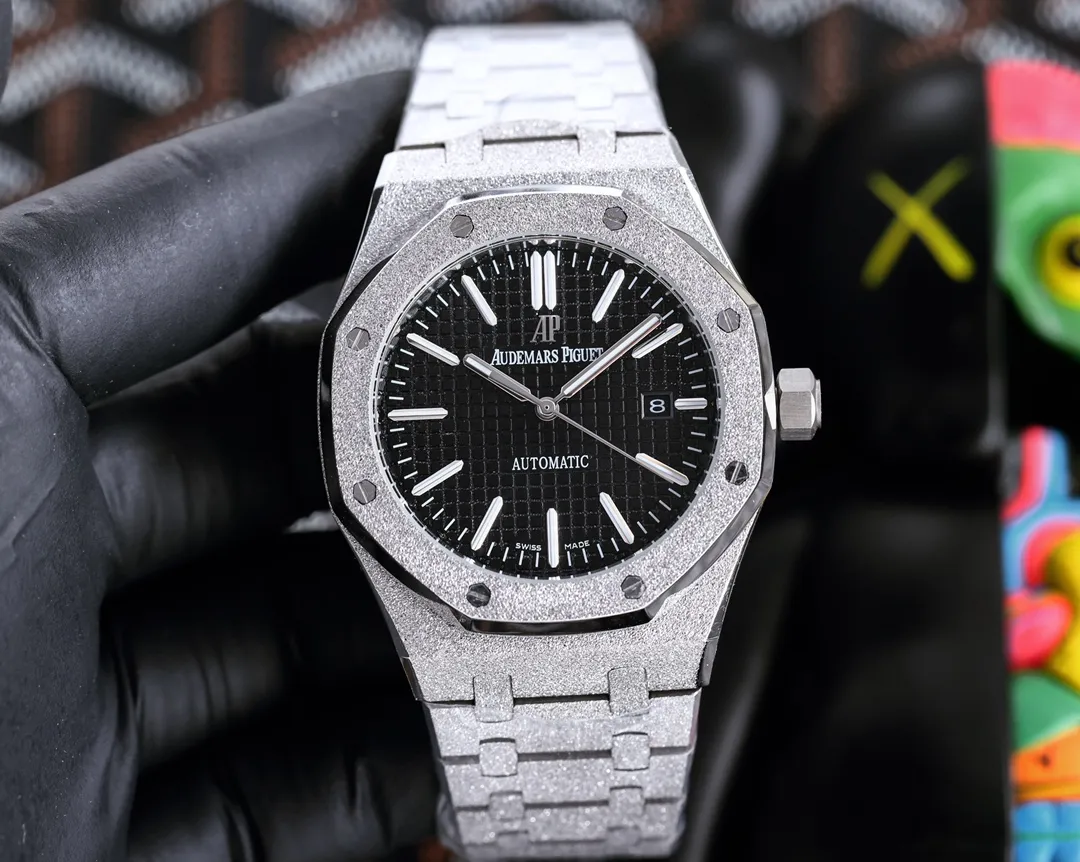 【High-end replica】💰1300! 【Customized all-in-one machine】💰1720! 🎩Audemars Piguet frosted AP Royal Oak series sapphire mirror glass size 45mm*12mm stainless steel strap AP original buckle equipped with fully automatic imported Citizen 8215 mechanical movement super luminous octagonal brushed steel case with mesh surface cold domineering different tough guy