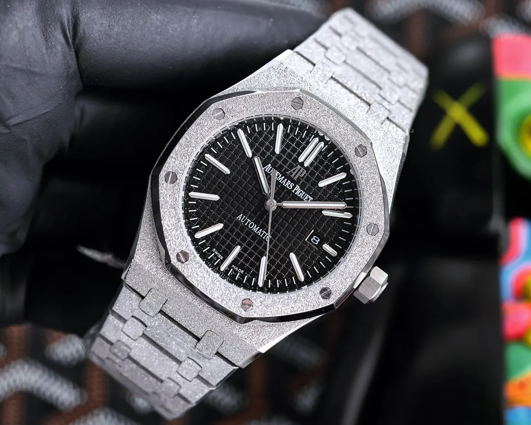 【High-end replica】💰1300! 【Customized all-in-one machine】💰1720! 🎩Audemars Piguet frosted AP Royal Oak series sapphire mirror glass size 45mm*12mm stainless steel strap AP original buckle equipped with fully automatic imported Citizen 8215 mechanical movement super luminous octagonal brushed steel case with mesh surface cold domineering different tough guy