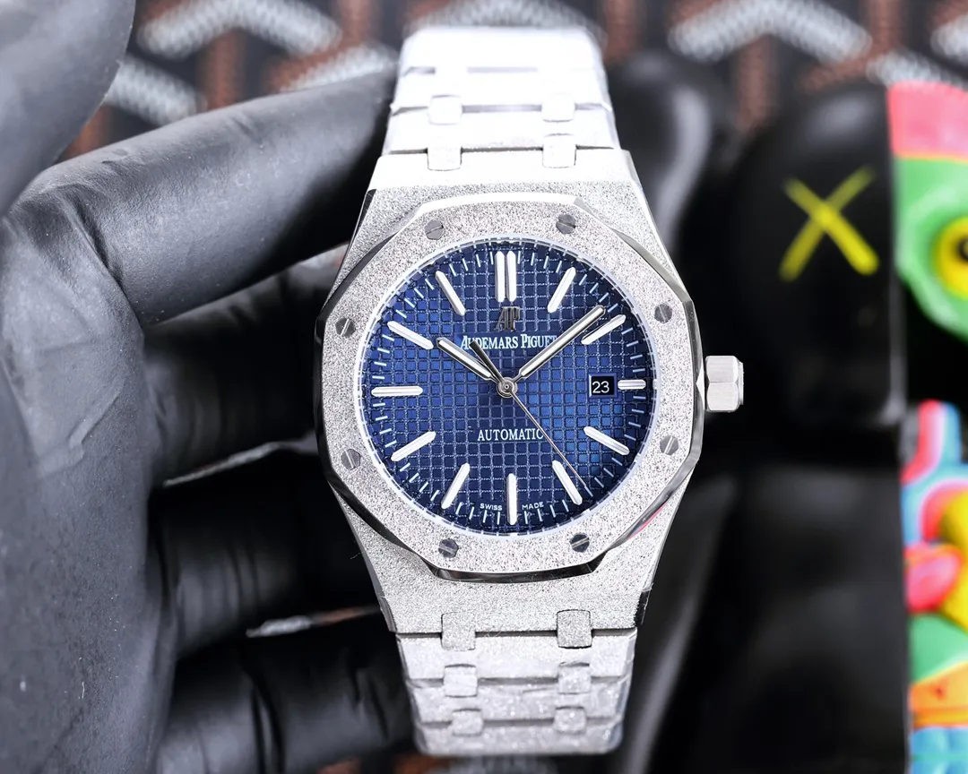 【High-end replica】💰1300! 【Customized all-in-one machine】💰1720! 🎩Audemars Piguet frosted AP Royal Oak series sapphire mirror glass size 45mm*12mm stainless steel strap AP original buckle equipped with fully automatic imported Citizen 8215 mechanical movement super luminous octagonal brushed steel case with mesh surface cold domineering different tough guy