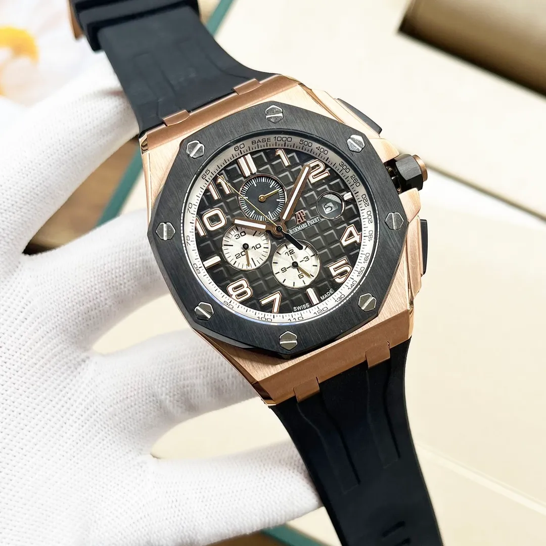 【Customized all-in-one machine】💰1920! Audemars Piguet’s new masterpiece - the best value for money! Original mold opening, the most cost-effective version on the market. Audemars Piguet is consistent with the original, with super high quality in the market) and is newly upgraded to overcome various existing defects! 🔥 Audemars Piguet Royal Oak Offshore series, self-winding mechanical movement, 316L stainless steel case, ultra-high hardness crystal glass mirror, 100 meters of super waterproof (can be used for diving and swimming) 44mm diameter, 14.4mm thickness consistent with the original version, the dial has Audemars Piguet's exclusive "Méga" "Tapeisserie" super large plaid decoration, with a strong three-dimensional effect, upgraded super luminous function, the entire case is CNC processed, perfectly restoring the original structure, the strap is made of rubber, the softness is consistent with the original, showing the domineering nature of the man, the Royal Oak Offshore Enhanced Edition🔥Produced by AD, the best quality continues🔥