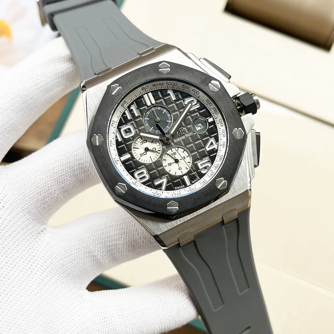 【Customized all-in-one machine】💰1920! Audemars Piguet’s new masterpiece - the best value for money! Original mold opening, the most cost-effective version on the market. Audemars Piguet is consistent with the original, with super high quality in the market) and is newly upgraded to overcome various existing defects! 🔥 Audemars Piguet Royal Oak Offshore series, self-winding mechanical movement, 316L stainless steel case, ultra-high hardness crystal glass mirror, 100 meters of super waterproof (can be used for diving and swimming) 44mm diameter, 14.4mm thickness consistent with the original version, the dial has Audemars Piguet's exclusive "Méga" "Tapeisserie" super large plaid decoration, with a strong three-dimensional effect, upgraded super luminous function, the entire case is CNC processed, perfectly restoring the original structure, the strap is made of rubber, the softness is consistent with the original, showing the domineering nature of the man, the Royal Oak Offshore Enhanced Edition🔥Produced by AD, the best quality continues🔥