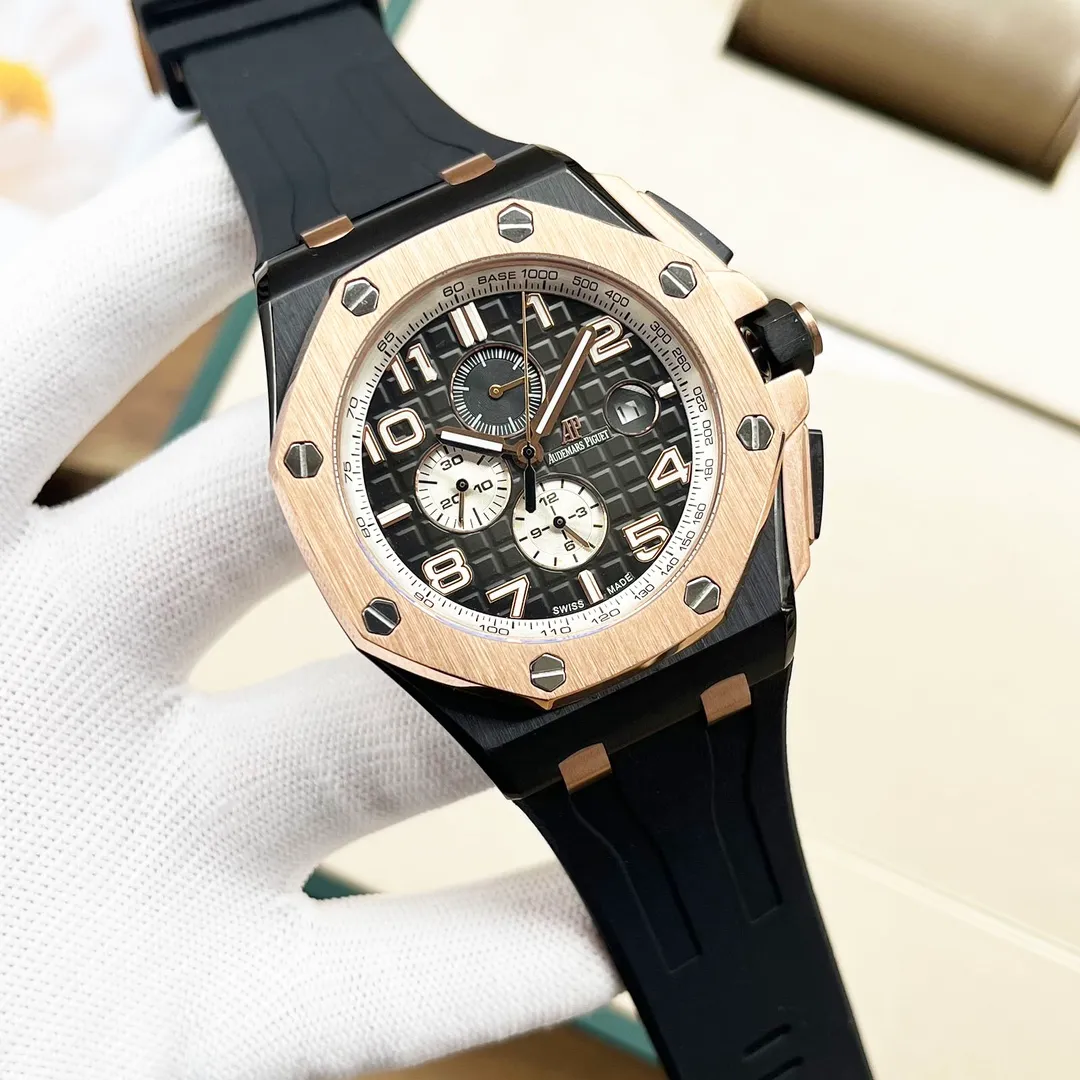 【Customized all-in-one machine】💰1920! Audemars Piguet’s new masterpiece - the best value for money! Original mold opening, the most cost-effective version on the market. Audemars Piguet is consistent with the original, with super high quality in the market) and is newly upgraded to overcome various existing defects! 🔥 Audemars Piguet Royal Oak Offshore series, self-winding mechanical movement, 316L stainless steel case, ultra-high hardness crystal glass mirror, 100 meters of super waterproof (can be used for diving and swimming) 44mm diameter, 14.4mm thickness consistent with the original version, the dial has Audemars Piguet's exclusive "Méga" "Tapeisserie" super large plaid decoration, with a strong three-dimensional effect, upgraded super luminous function, the entire case is CNC processed, perfectly restoring the original structure, the strap is made of rubber, the softness is consistent with the original, showing the domineering nature of the man, the Royal Oak Offshore Enhanced Edition🔥Produced by AD, the best quality continues🔥