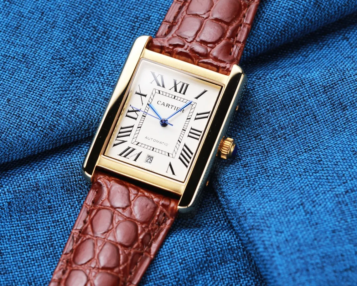 【High-end replica】💰1300! Other qualities 💰Private chat! Cartier ⌚️CARTIER Tank Series Men's Mechanical Watch 💯 Brand new Citizen 8215 automatic mechanical movement, accurate travel time, 🅾️reworked 💯 316L stainless steel case with imitation machine workmanship, case size 31*41 💯 Anti-scratch sapphire glass mirror 💯 Crocodile pattern cowhide or frosted cowhide strap optional, with original folding buckle! Welcome to reprint! (Focus on original new machines) Don’t forget the original intention ~, JH...!