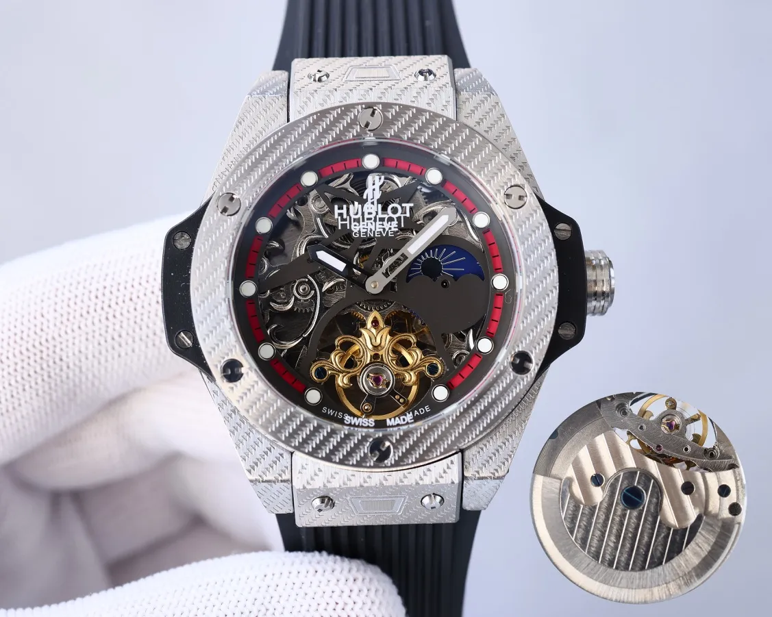 【High-end replica】💰1720! Hublot-Hublot🔥Exquisite men's watch, classic three-hand design, noble and gentlemanly style, excellent quality, hot selling all over the city. It adopts fully automatic imported Citizen 8215 mechanical movement, top-grade 316 stainless steel case, natural rubber strap, mineral super mirror, size 46*13🔥Top product, high quality products constantly🔥