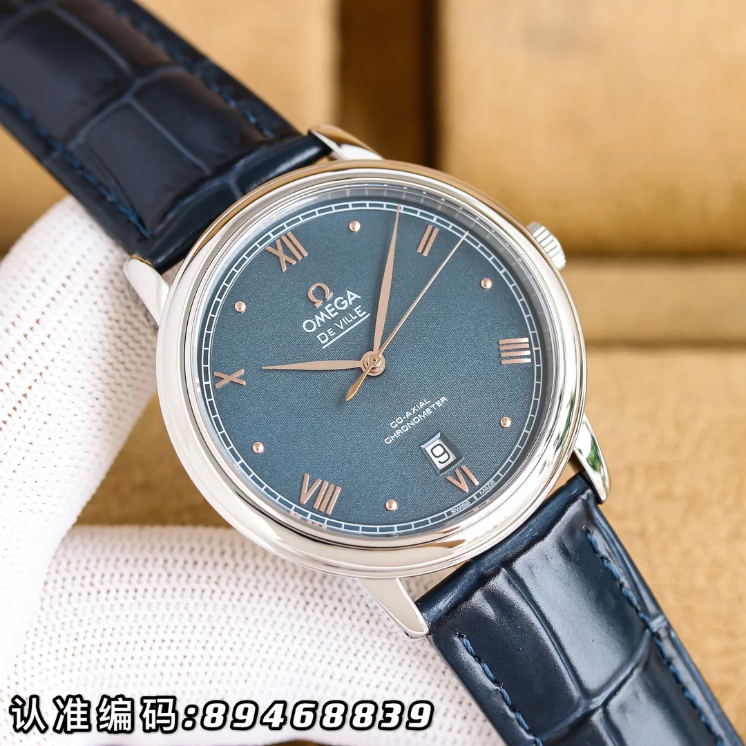 【Customized all-in-one machine】💰1720! Omega-De Ville Series-Men's Watch! Genuine mold opening from V Factory in Taiwan, 👏The lettering is consistent with the original product and the sun pattern is used, and the curved glass is upgraded to high-definition arched double sapphire glass (clearer display, anti-scratch) 👏The back of the steel belt is also synchronized with the original laser product batch number! It took 9 months to make many corrections and upgrades to create a 1:1 shell model, striving for perfection! Diameter 39.5mm. 👏! The style adopts the original imported 9015 All-in-One® movement, which vibrates 28,800 times per hour, and has zero repair quality. ✅The style is matched with Italian cowhide to make the wrist more fit and comfortable. 🗣The strap body/buckle is engraved with the classic "OMEGA" logo, which is generous and classy. Real shot🔰Please pay attention to the details!