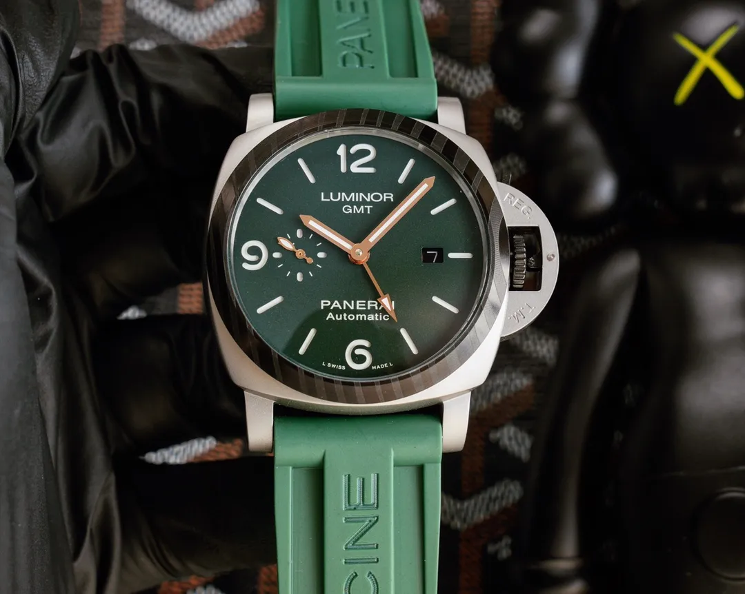 【Foreign trade import】💰1560! Panerai PANERAI curved coated glass 44mm*16mm first layer cowhide strap with original pin buckle fully automatic machine a watch from a tough guy