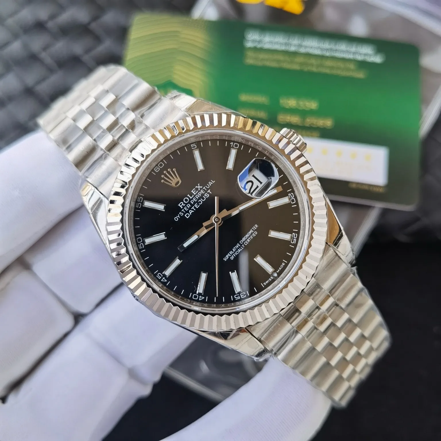 【High-end replica】💰1160! Customized all-in-one machine 💰1720! Rolex Datejust series, 904 stainless steel watch strap (2 styles), 5 five-piece and three-chain, genuine mold customization, custom bezel, size 41mm, equipped with the latest customized all-in-one 9015 imported movement, wear-resistant and scratch-resistant sapphire mirror!
